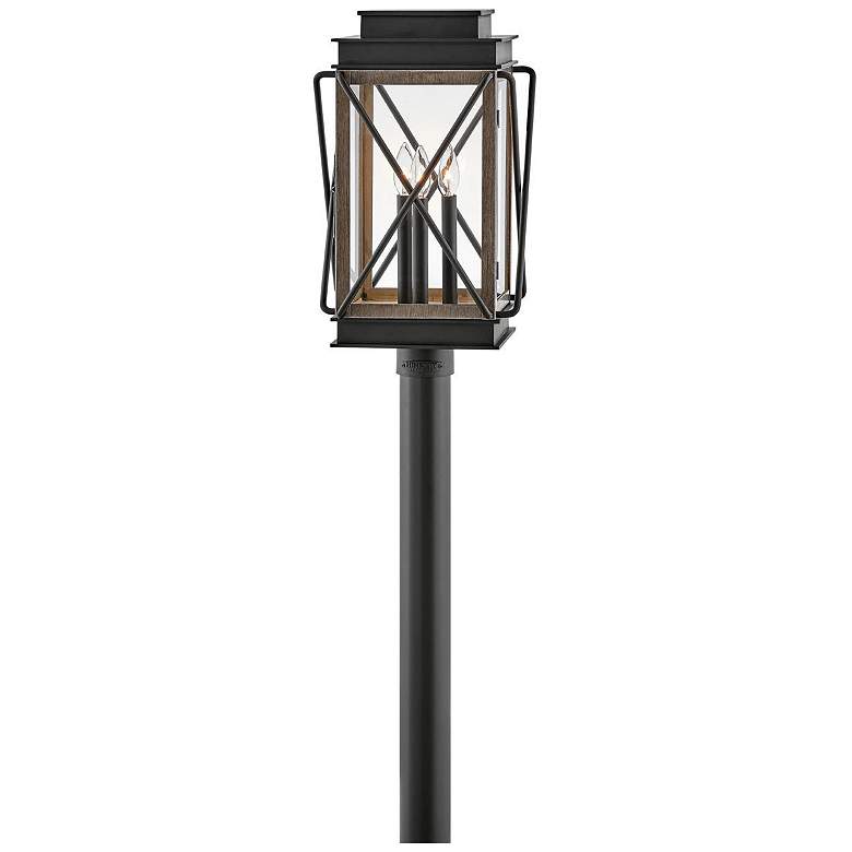 Image 1 Hinkley Montecito 20.5" High Black Finish Rustic Outdoor Post Light