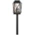 Hinkley Montecito 20.5" High Black Finish Rustic Outdoor Post Light