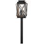 2_Hinkley Montecito 20.5" High Black Finish Rustic Outdoor Post Light more views