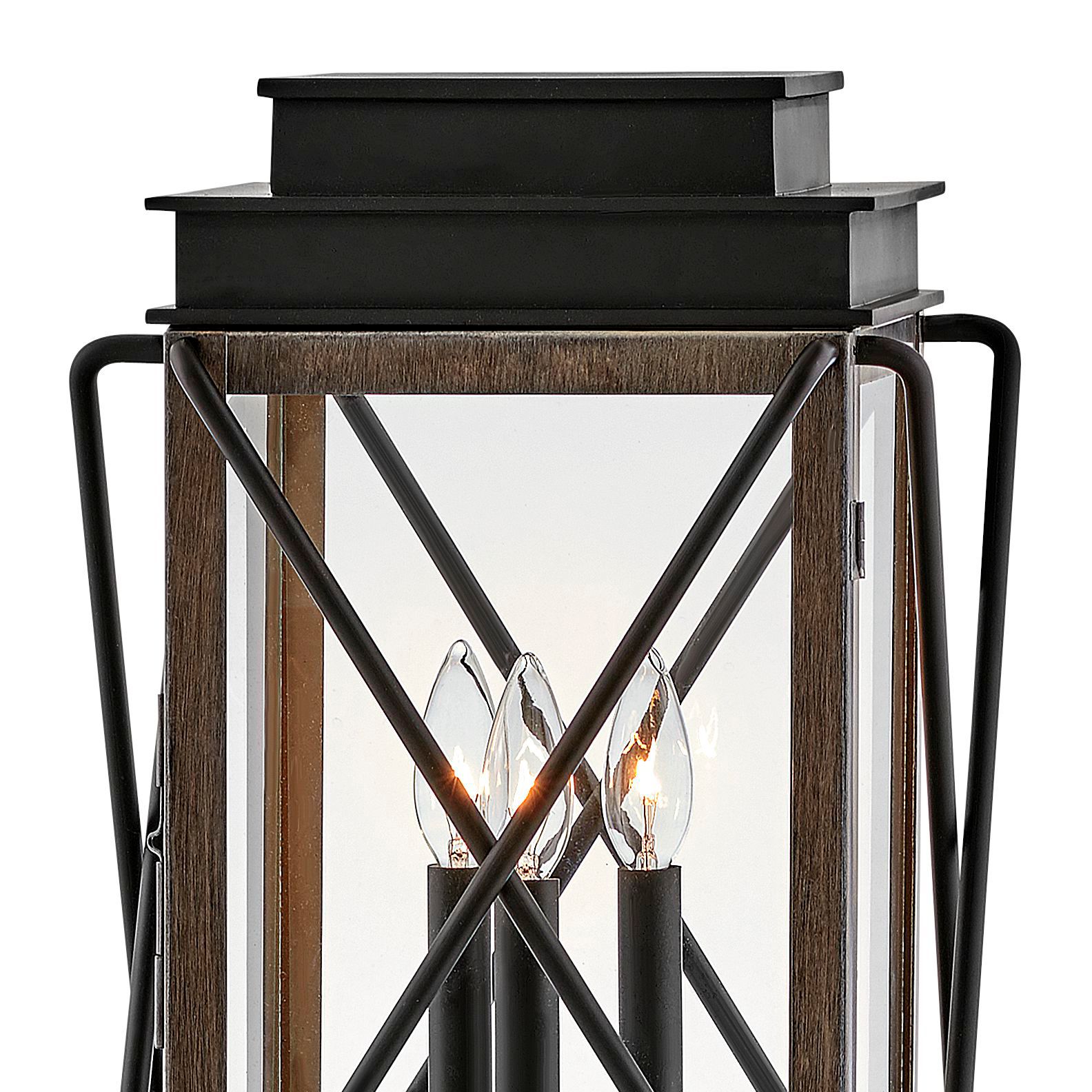 Thumbnail3 of Hinkley Montecito 20.5" High Black Finish Rustic Outdoor Post Light more views