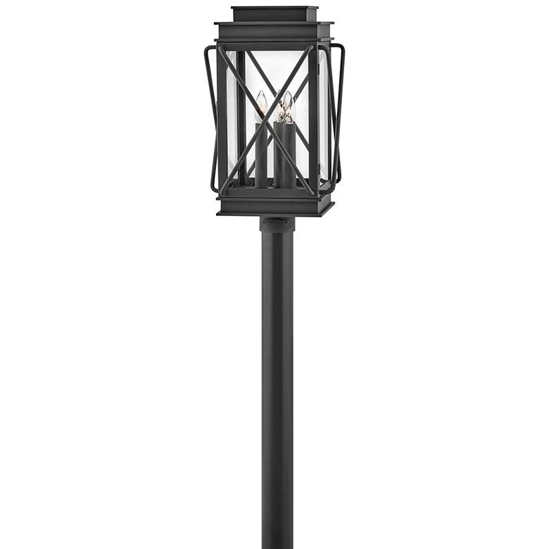Image 2 Hinkley Montecito 20 1/2"H Museum Black Outdoor Post Light