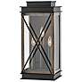1_Hinkley Montecito 22" High Black Driftwood Gray Outdoor Wall Light