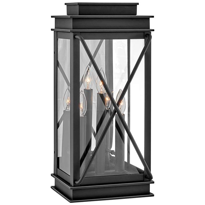 Image 2 Hinkley Montecito 22 inch High Museum Black Outdoor Wall Light