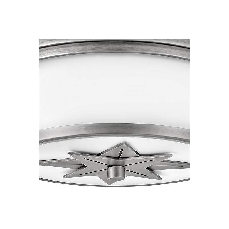 Image 2 Hinkley Montrose Star 12" Wide White and Nickel Ceiling Light more views