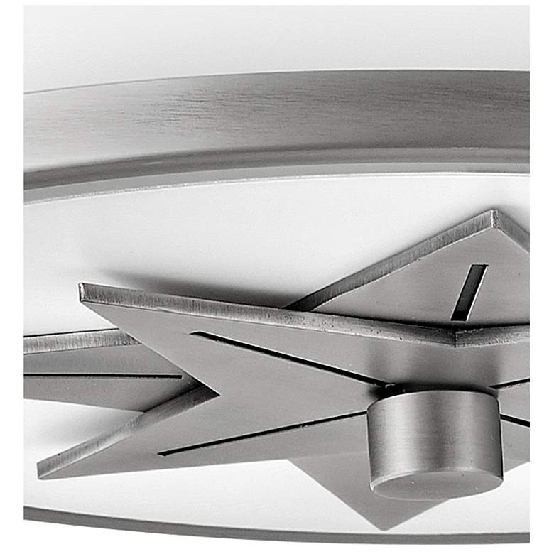 Image 3 Hinkley Montrose Star 12" Wide White and Nickel Ceiling Light more views