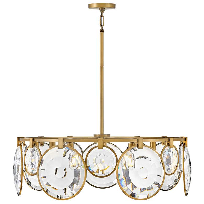 Image 1 Hinkley Nala 31" Wide Heritage Brass 7-Light Chandelier