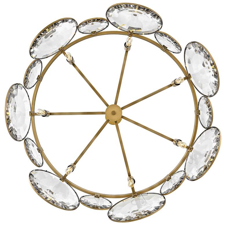 Image 4 Hinkley Nala 31" Wide Heritage Brass 7-Light Chandelier more views