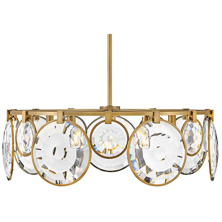 Image 6 Hinkley Nala 31" Wide Heritage Brass 7-Light Chandelier more views