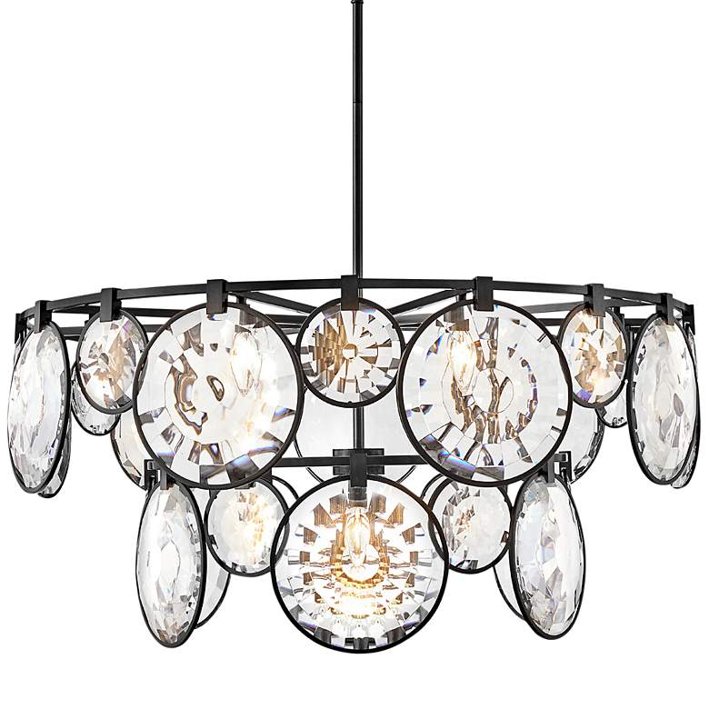 Image 2 Hinkley Nala 40" Wide Black 15-Light Tiered Chandelier
