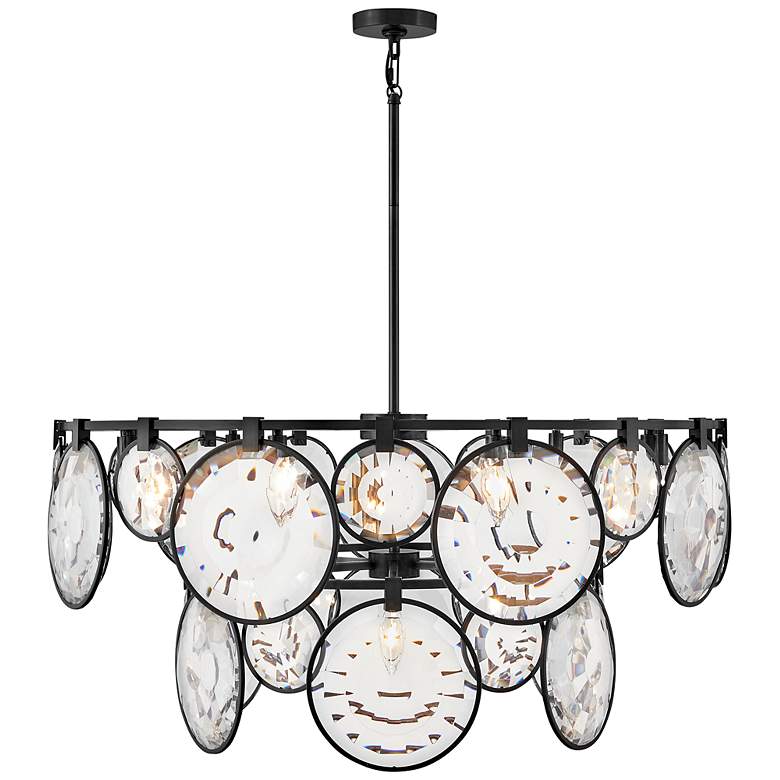 Image 7 Hinkley Nala 40" Wide Black 15-Light Tiered Chandelier more views