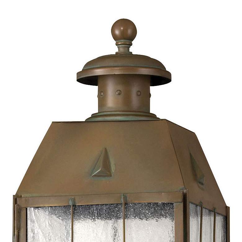 Image 6 Hinkley Nantucket 20 3/4" High Aged Brass Outdoor Post Light more views