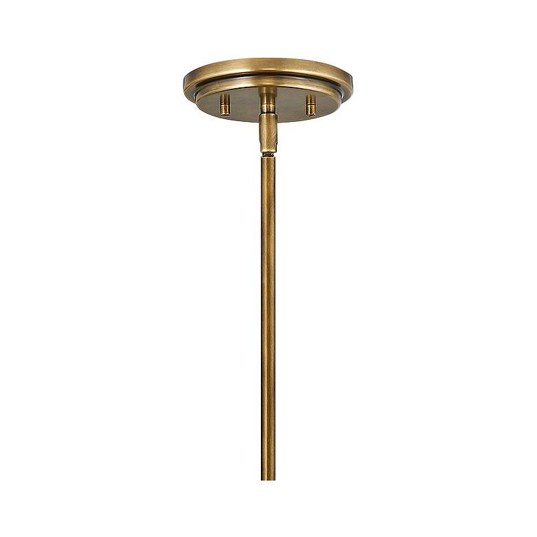 Image 4 Hinkley Nautique 13" Wide Heritage Brass and Nickel Dome Pendant Light more views