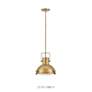 3_Hinkley Nautique 13" Wide Heritage Brass Dome Pendant Light more views