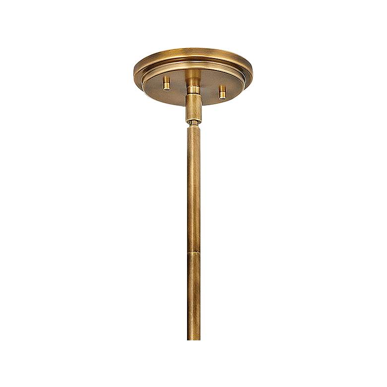 Image 4 Hinkley Nautique 18" Wide Heritage Brass and Nickel Dome Pendant Light more views