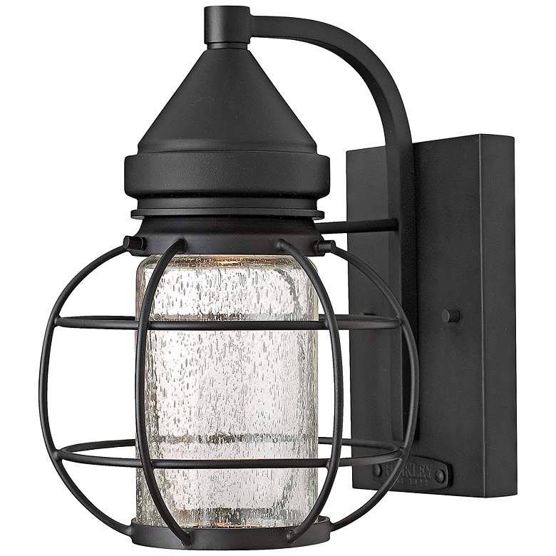 Image 1 Hinkley New Castle 9 3/4 inch High Black Outdoor Wall Light