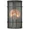 Hinkley Newport 9"W Aged Zinc 3 Candle Outdoor Wall Light