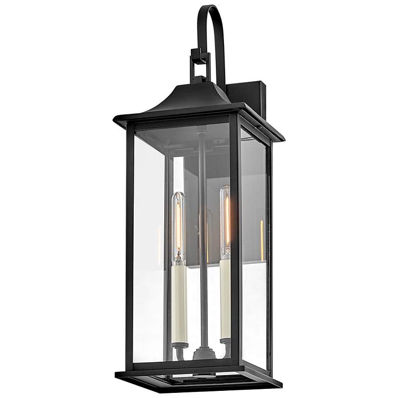 Image 3 Hinkley Nolan 21 1/2" High Black 2-Light Outdoor Wall Light more views