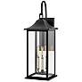 1_Hinkley Nolan 26" High Black 3-Light Outdoor Wall Light