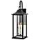 Hinkley Nolan 26" High Black 3-Light Outdoor Wall Light