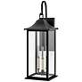 2_Hinkley Nolan 26" High Black 3-Light Outdoor Wall Light more views