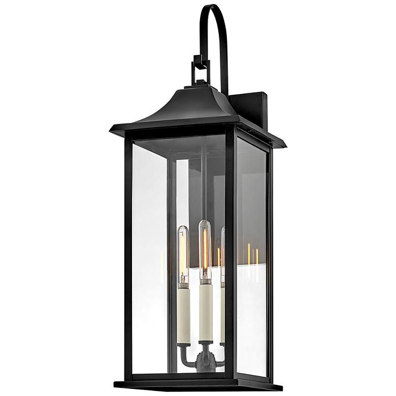 Image 3 Hinkley Nolan 26" High Black 3-Light Outdoor Wall Light more views