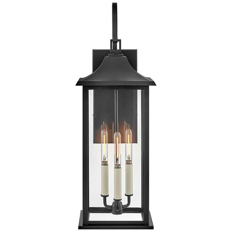 Image 4 Hinkley Nolan 26" High Black 3-Light Outdoor Wall Light more views