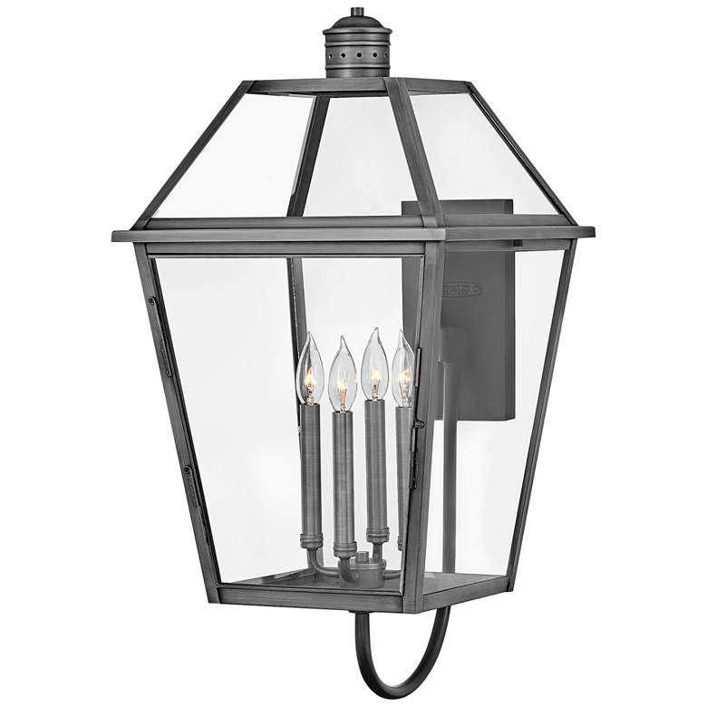 Image 1 Hinkley Nouvelle 30 1/2"H Blackened Brass Outdoor Wall Light