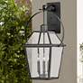 Hinkley Nouvelle 30 3/4"H Blackened Brass Outdoor Wall Light