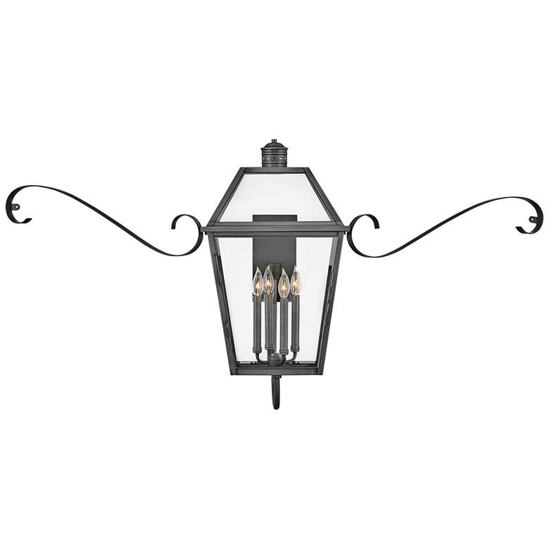 Image 1 Hinkley Nouvelle 60 1/4"W Blackened Brass Outdoor Wall Light