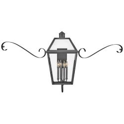 Hinkley Nouvelle 60 1/4"W Blackened Brass Outdoor Wall Light