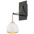 Hinkley Nula 13" High Shell White and Gold Leaf Wall Sconce