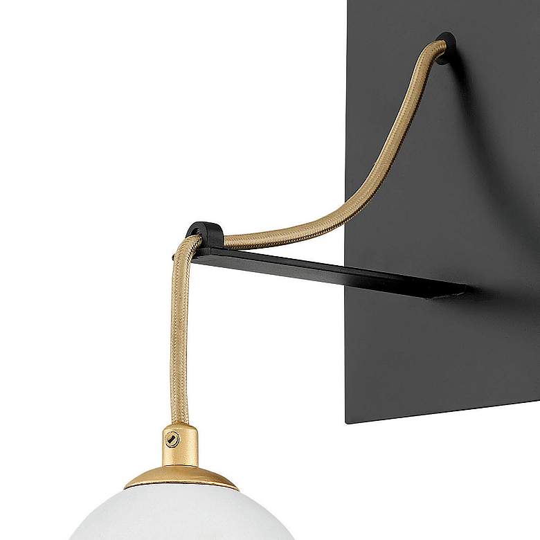 Image 6 Hinkley Nula 13" High Shell White and Gold Leaf Wall Sconce more views