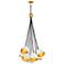 Hinkley Nula 26" Wide Shell White and Gold 15-Light Pendant