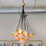 1_Hinkley Nula 26" Wide Shell White and Gold 15-Light Pendant