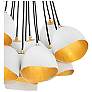 6_Hinkley Nula 26" Wide Shell White and Gold 15-Light Pendant more views