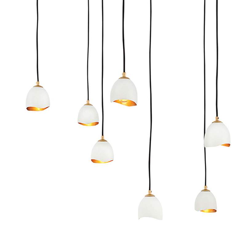 Image 2 Hinkley Nula 60"W Shell White 12-Light Multi-Tier Chandelier more views