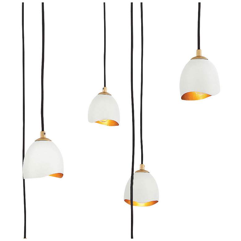 Image 6 Hinkley Nula 60"W Shell White 12-Light Multi-Tier Chandelier more views