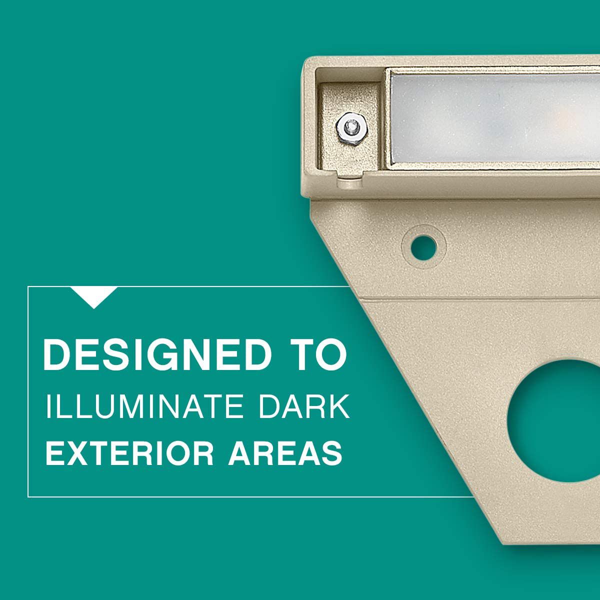 Image 4 Hinkley Nuvi 3 1/4" Wide Sandstone LED Landscape Deck Light more views