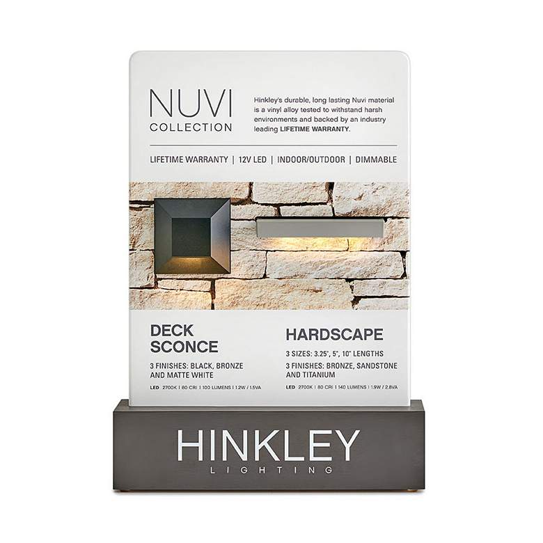Image 3 Hinkley Nuvi 3" High Bronze ADA LED Deck Wall Sconce more views