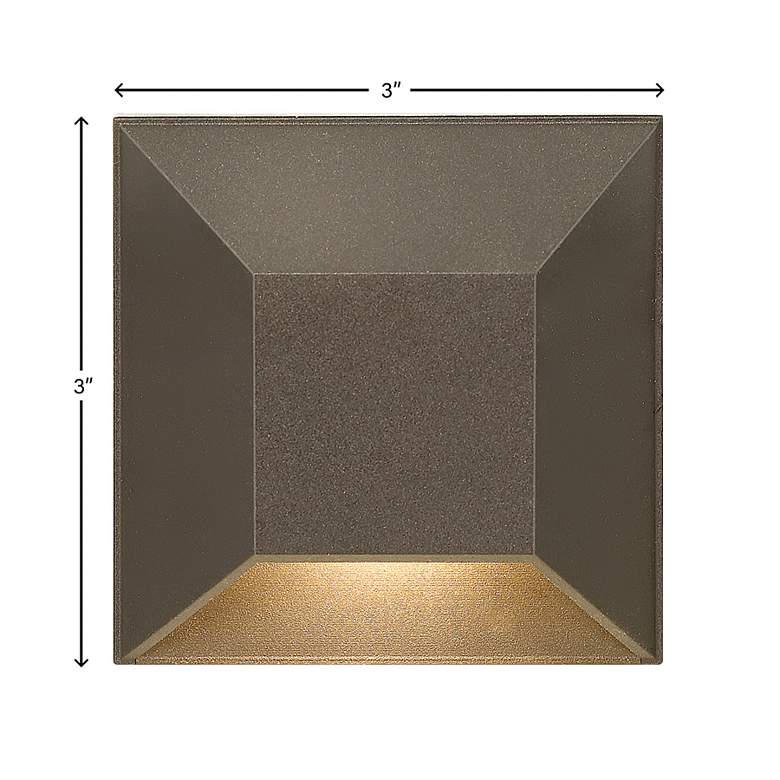 Image 6 Hinkley Nuvi 3" High Bronze ADA LED Deck Wall Sconce more views