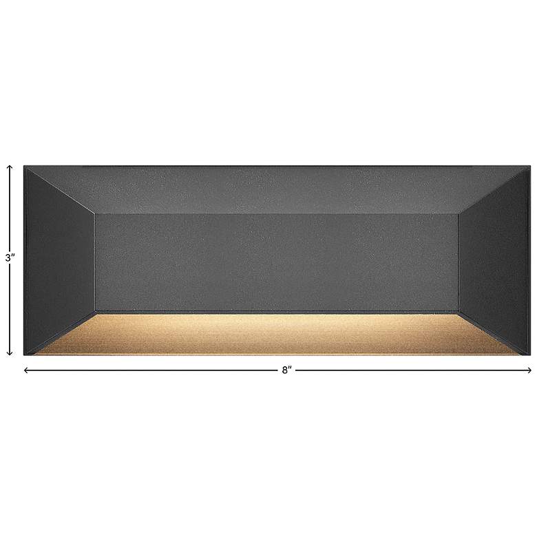 Image 5 Hinkley Nuvi 3" High Large Black LED Outdoor Wall Light more views