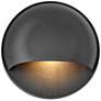 Hinkley Nuvi 3" High Round Black LED Outdoor Deck Sconce