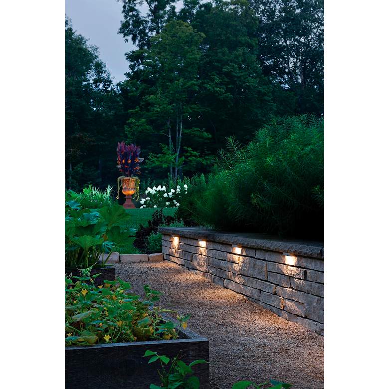 Image 2 Hinkley Nuvi 5" Wide Titanium LED Landscape Deck Light more views