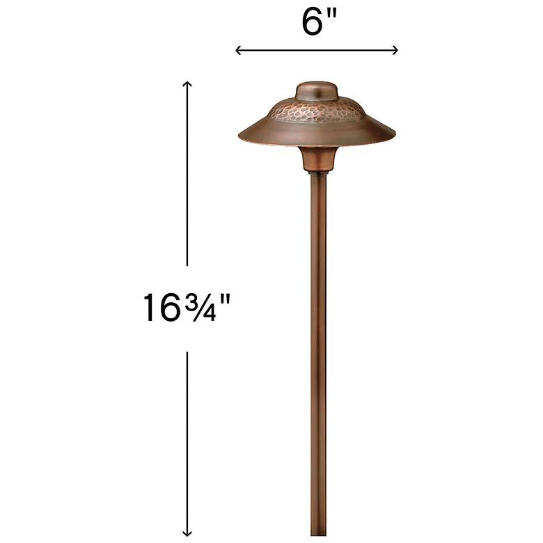 Image 7 Hinkley Oath 17"H Olde Copper LED Landscape Path Light more views