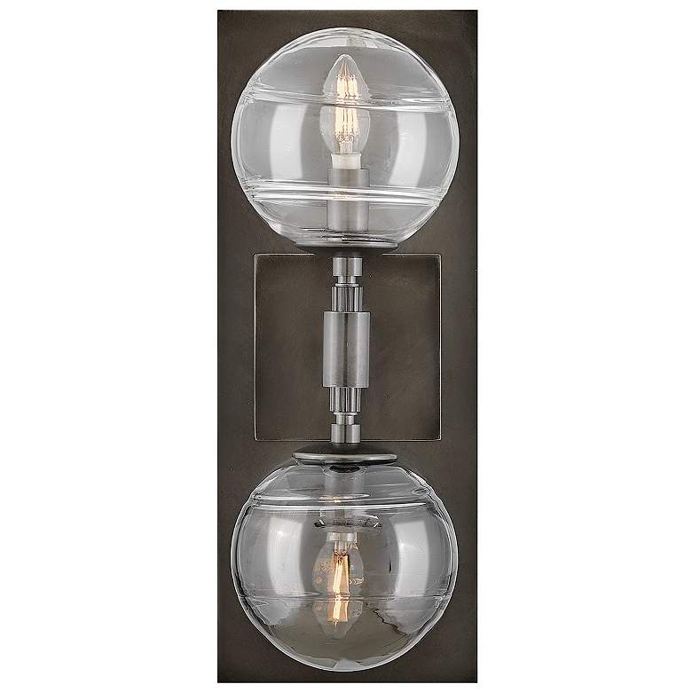 Image 4 Hinkley Oberon 18" High Black Oxide 2-Light Wall Sconce more views