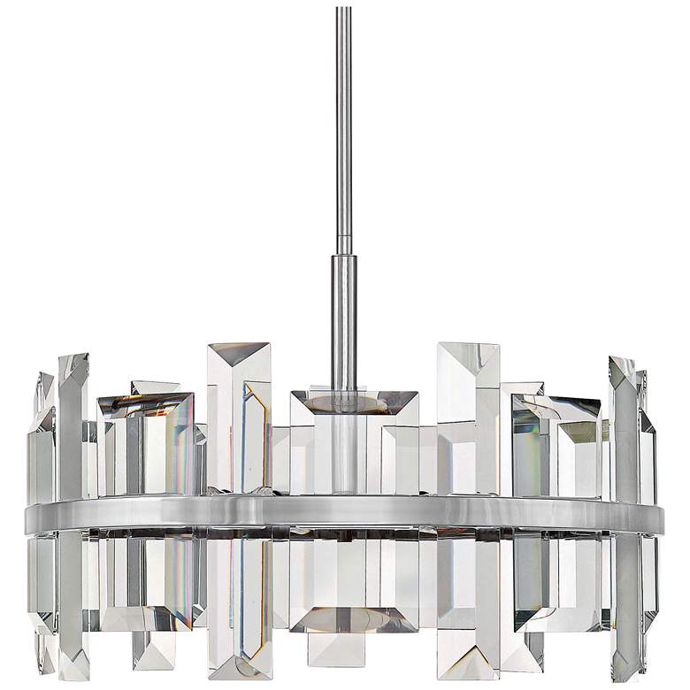 Image 2 Hinkley Odette 24 inch Wide Polished Nickel Modern Crystal Pendant Light