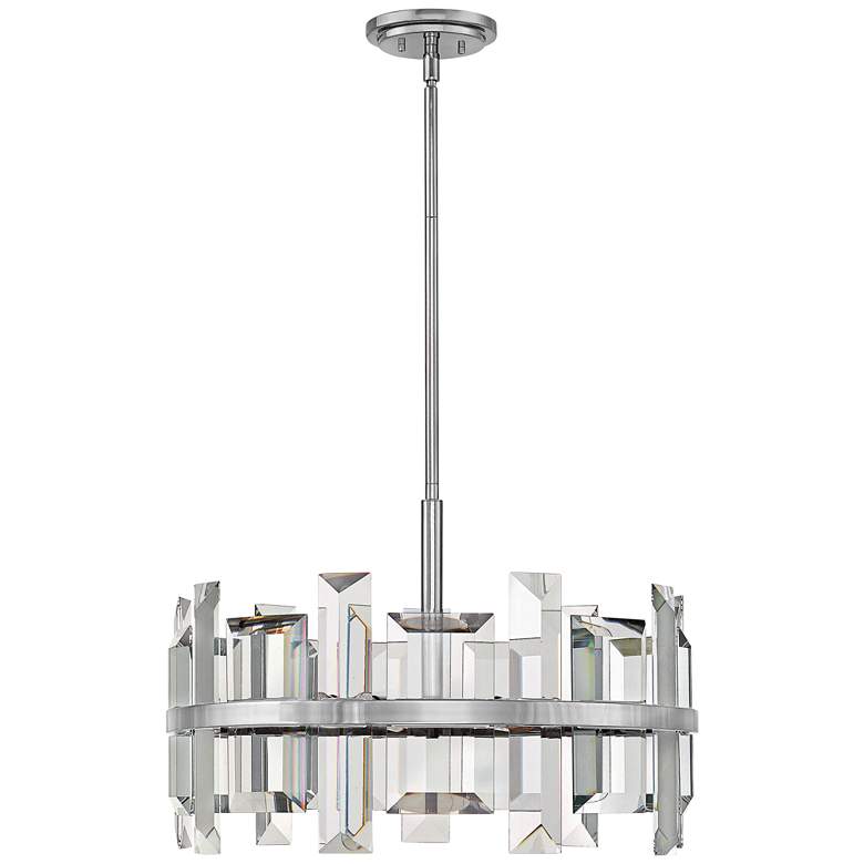 Image 3 Hinkley Odette 24 inch Wide Polished Nickel Modern Crystal Pendant Light more views