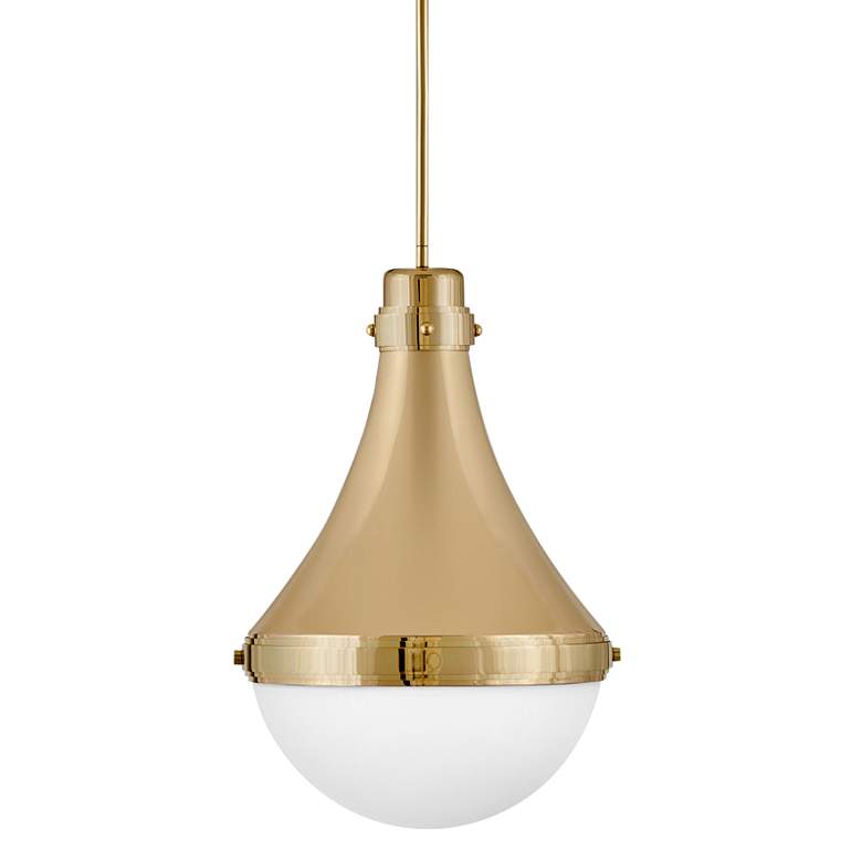 Image 1 Hinkley Oliver 14 1/4" Wide Bright Brass Pendant Light
