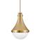 Hinkley Oliver 14 1/4" Wide Bright Brass Pendant Light