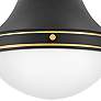2_Hinkley Oliver 14" Wide Black with Brass Ceiling Light more views